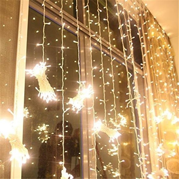 Perfect Holiday Perfect Holiday CTR-600WW 600 LED Curtain Light; Warm White CTR-600WW